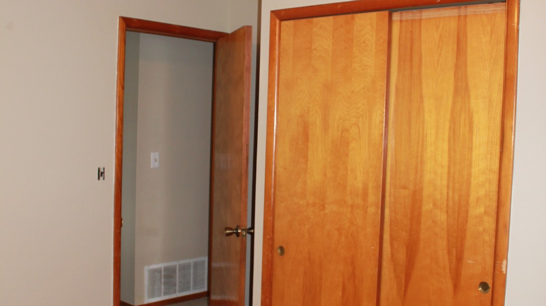 Large Closet In Third Bedroom of Rental Home in Independence Iowa